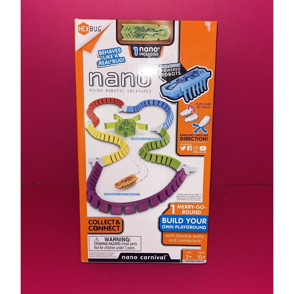 Hexbug Nano Carnival Micro Robotic Creatures Construction‎ Kit Includes 1 nano